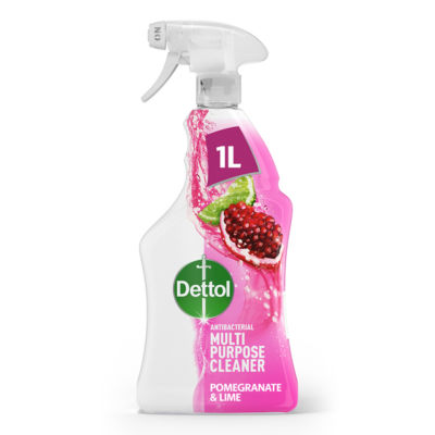 Dettol Antibacterial Disinfectant Multi Surface Spray Pomegranate 1L | Affordable & Durable - Product Image Dettol Antibacterial Disinfectant Multi Surface Spray Pomegranate 1L | Affordable & Durable - Product Image